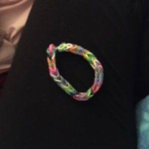 Rainbow loom\ home made bracelet